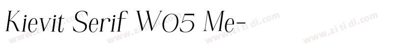Kievit Serif W05 Me字体转换